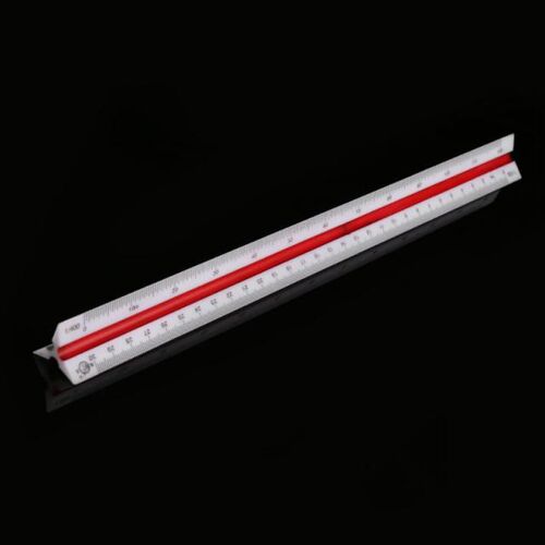 30cm Plastic Triangular Scale Ruler Architect Engineer Draft