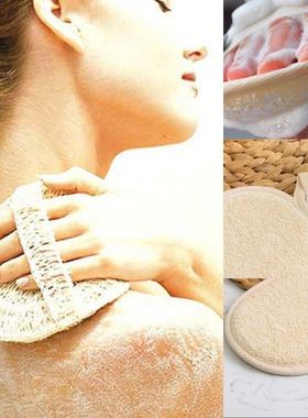 Natural Loofah Bath Shower Sponge Body Scrubber Exfoliator W