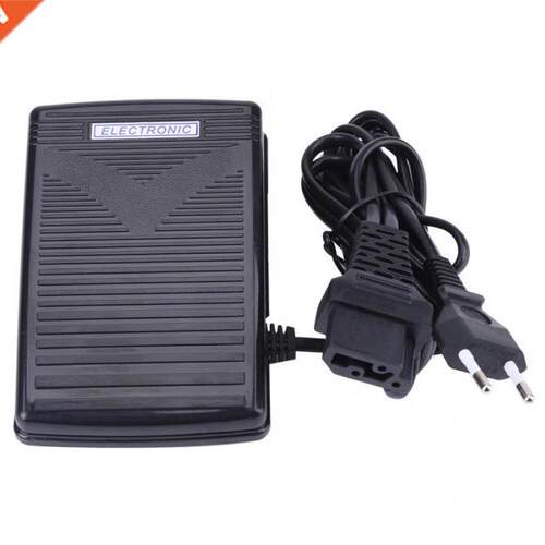 EU plug 220V Home Sewing Machine Foot Control Pedal With Pow