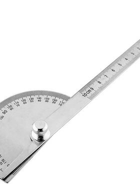 180 Degree Stainless Steel Protractor Angle Finder Rotary Ru