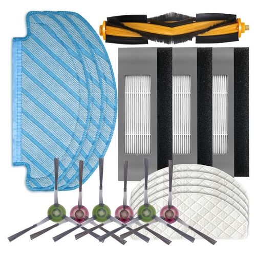 Filter Brush Mop Cloth Set for Ecovacs Deebot Ozmo T8 Vacuum