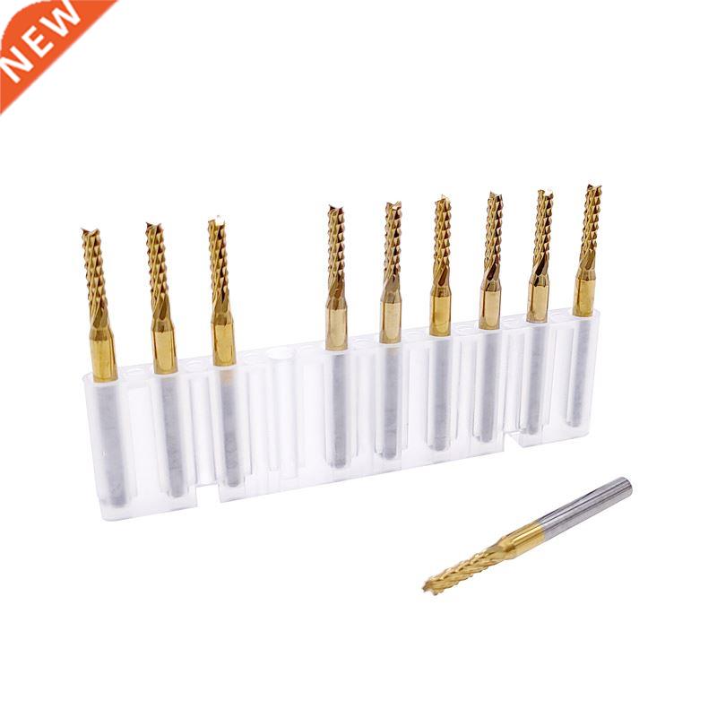 10pcs 0.6-.175mm PCB Machine Engraving Bit End Mill Milling