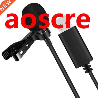 Universal USB Microphone Lavalier Microphone Clip-on Compute