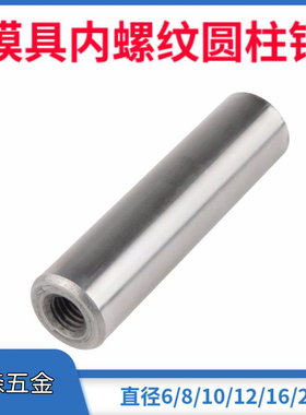 GB120内螺纹圆柱销定位销模具销45#中碳钢淬火 D=6 8 10 12 16 20