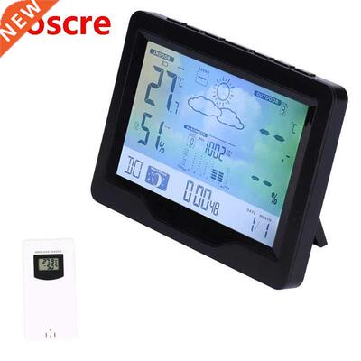 Wireless Thermometer Hygrometer Alarm Clock Large Digital Di