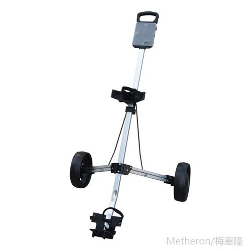 2 Wheels Portable Folding Push Pull Golf Carts Random Color