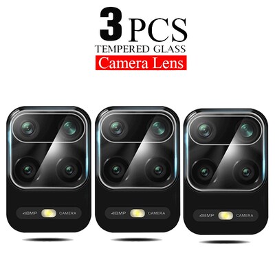 3Pcs Camera Lens Glass For Xiaomi Redmi Note 10 9s 7 8 9 Pro
