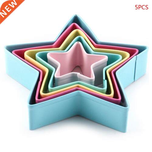 449C 5pcs/set D Star Shape Biscuit Cutter Cookie Mold Cake