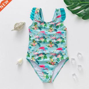 2022 Flamingo Girls Swimsuits One Piece Swimwear 3-10years K