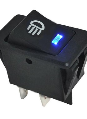 12V 35A Car Fog Light Rocker Switch 4Pins Blue LED Dash Dash
