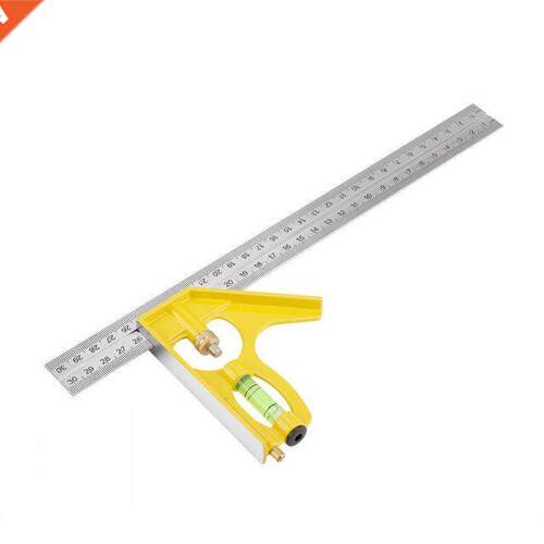 00mm Adjustable Combination Square Angle Ruler 45 / 90 Degr