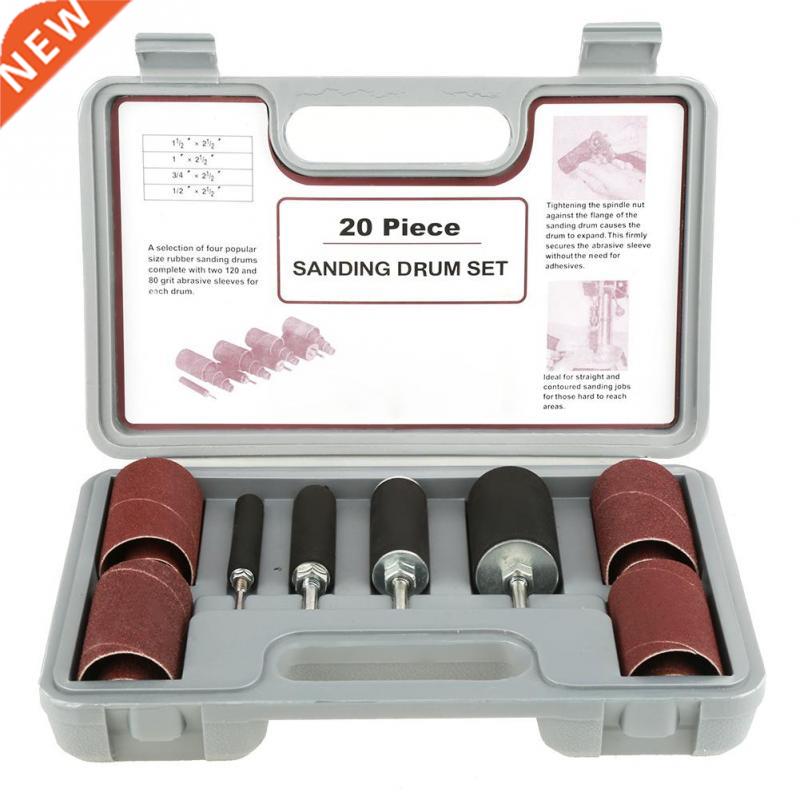 20pcs Rubber Snding Drum Set Spindle Snding Drum Snder To