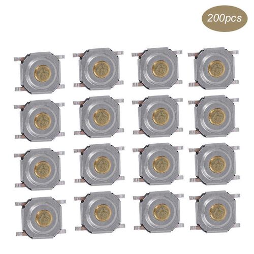 200Pcs Tactile Push Button Switch Brass Waterproof Light Tou