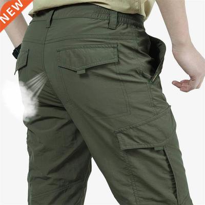 Men's Lightweight Tactical Pants Breathable Summer Casua
