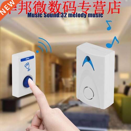 Deurbel Batterij Power Mount LED Deur Bell Smart Afstandsbed