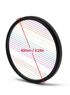 82mm Rainbow Starlight Brushed Lens City Night Scene Shoots