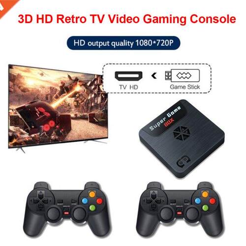 4K TV Video Game Console 9000+ Retro Games 64GB Classic Retr
