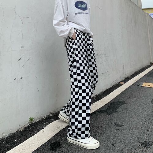 2021 Spring Autumn Goth Pants Women Wide Leg Streetwear High