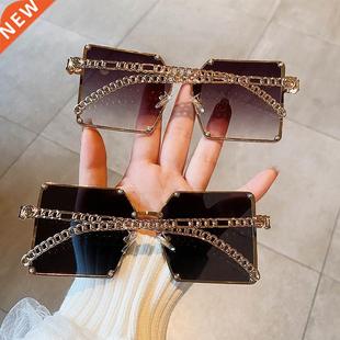 2021 New Fashion Oversize Gradient Sunglasses For Women Vint
