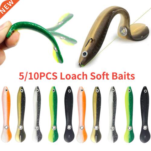 5/10pcs Silicone Soft Bait 10cm 6g Wobbler for Bass/Pike Cra