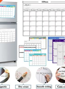 Magnetic Weekly Monthly Planner Calendar Table Dry Erase Cal