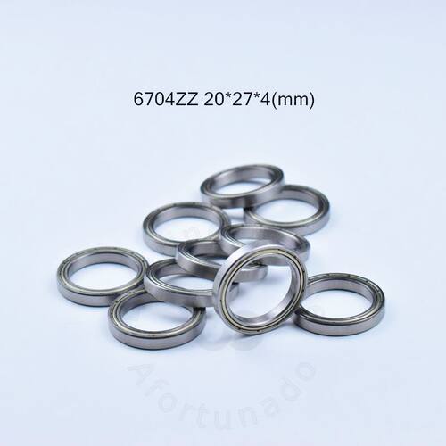 10pcs 6704ZZ 20*27*4(mm) chrome steel Metal Sealed High sp