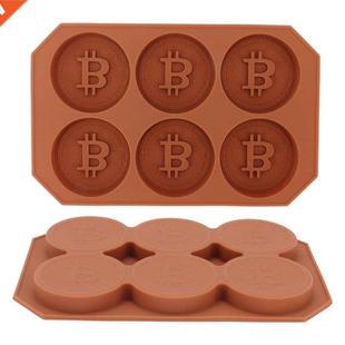 DIY Cake Mold Silicone Bitcoin Chocolate Mold Bitcoin Ice Tr