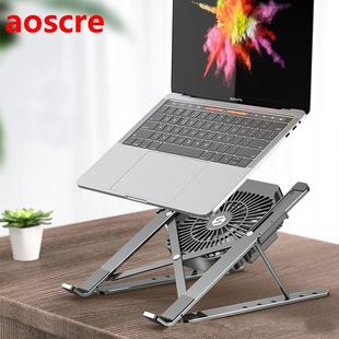 Foldable Laptop Tablet Stand With Cooling Fan Heat Dissipati