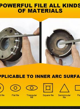 5/10Pcs 140mm Mini Metal Rasp Needle Files Set Wood Carving