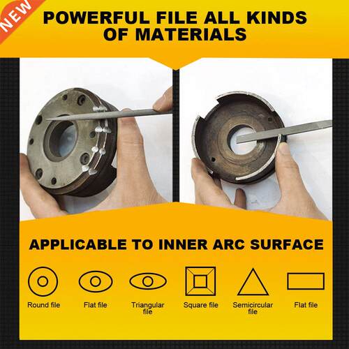 5/10Pcs 140mm Mini Metal Rasp Needle Files Set Wood Carving