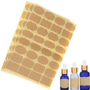 96PCS/3Sheets Empty Kraft Paper Essential Oil Perfume Bottle