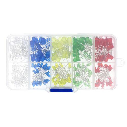 200PC/Lot 3MM 5MM Led Kit With Box Mixed Color Red Green Yel