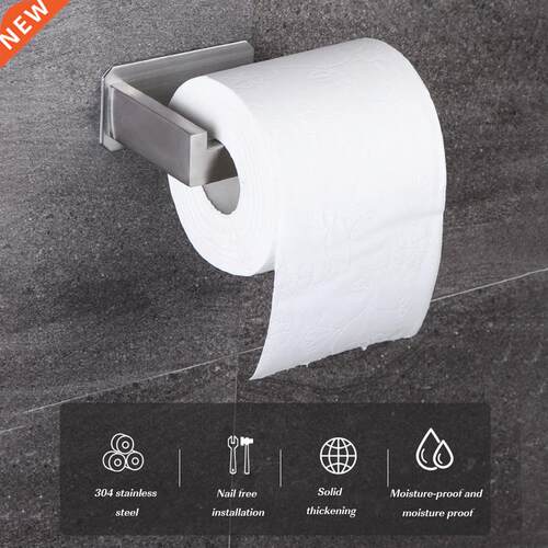 Stainless Steel Toilet Roll Holder Self Adhesive in Bathroom