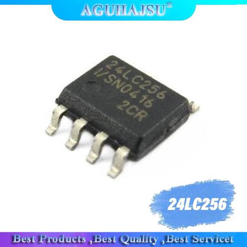 10PCS 24LC256-I/SN SOP 24LC256I SMD 24LC256 SOP-8 Erasable