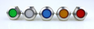 DC 12V 16mm metal metal signal lamp lights LED lights  5 col