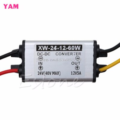 Hot Waterproof C Truck DC 24V To DC 12V 5A 60W Power Conve