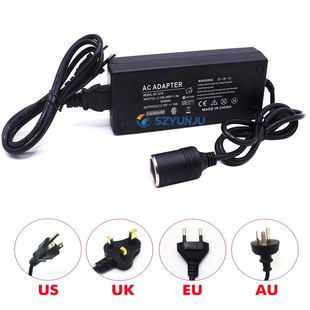 EU/US/UK/AU Plug Europe Adapter 120W 12V Home Car Power 10A