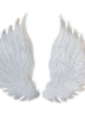 2Pcs  Wing Coaster Resin Mold Teacup Bowl Mat Trays Silic