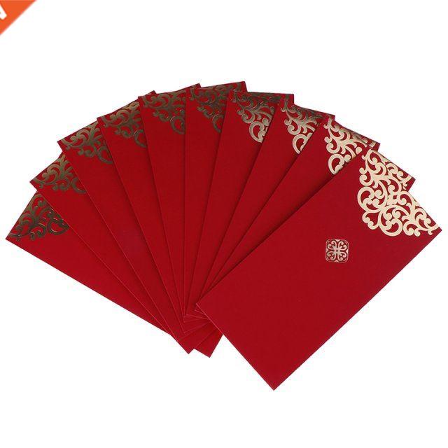 10pcs/set 2019 New Year Wedding Red Envelope Chinese Spring