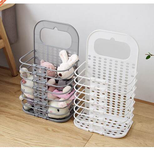 Folding sucker wall hanging hamper home PP storage basket ba