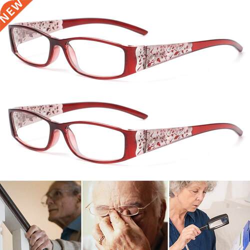 2021 Retro Women Resin Reading Glasses Anti-blue Light Presb