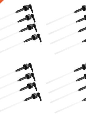 16 Pcs Coffee 1 Liter Dispenser Syrup Pump Black Liquid Disp