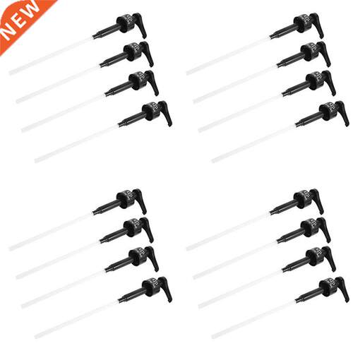 16 Pcs Coffee 1 Liter Dispenser Syrup Pump Black Liquid Disp