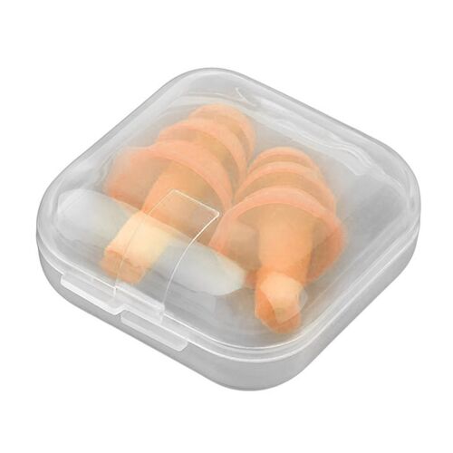 A Pair Spiral Convenient Silicone Ear Plugs Anti Noise Snori