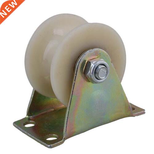 2Pcs 2 Inch 45 Steel Nylon U Groove Track Roller Rigid Caste