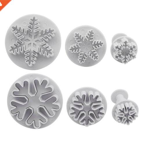 Chocolate Candy Sugar Craft Exquisite Snowflake Paste Mold C