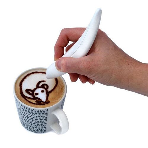 Electrical Coffee Latte Art Pen Bird Shape Cake Decoration P