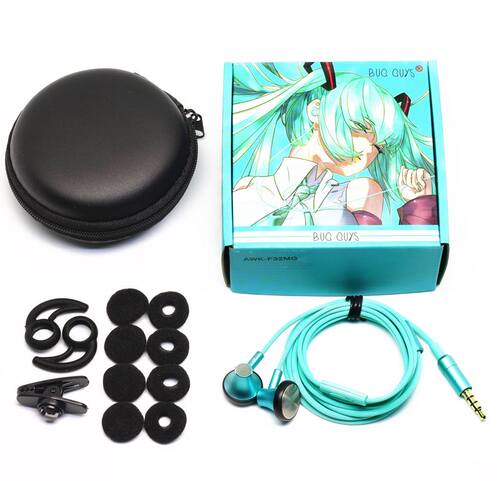 New Seahf AWK F32MG In Ear Earphone 32ohms Earbud Flat Head