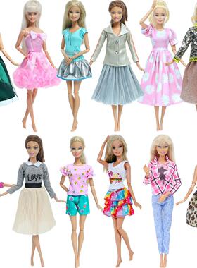 Fashion Doll Dress Outfit Casual Wear Handmade Girl Clothing