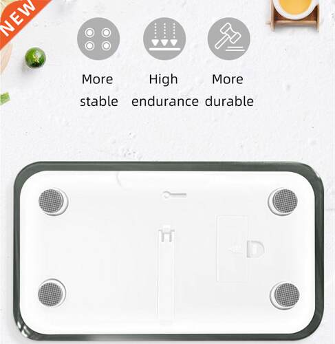 180KG Mini Portable Mirror Surface Bathroom Scales Boarding